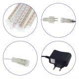 Multi-color 50CM 8Tube Meteor Shower Rain Tubes Outdoor LED Christmas Light Wedding Garden Xmas String Lights EU/US Plug thumbnail-5