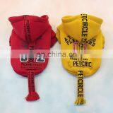 Cool Pet Dog Fleeces Coat Clothes Overcoat Ribbon Letters Hoodies Small Dog Winter Jacket thumbnail-4