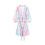 Pink Flower Mommy Robe for Maternity Nursing Robe Bridesmaid Kimono Sleepwear thumbnail-3