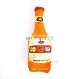 Custom Pet Plush Toy Beer Vodka Bottle Squeaker Dog Chew Toy Beer thumbnail-4