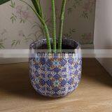 European Art Ceramic Planter Custom Garden Indoor Outdoor Large Fancy Vintage Purple Flower Pots for Home Decor thumbnail-4