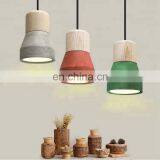 Nordic Simple Single Concrete Pendant Lamp Industrial Small Hanging Lamp