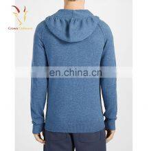 Mens Cashmere Cardigan With Zipper And Hoodie thumbnail-2