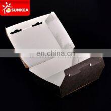 Creative Custom Made Paper Clamshell Food Packaging Box for Hamburger Food & Beverage Packaging Disposable UV Coating Varnishing thumbnail-3