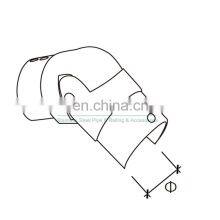Home Stair Ajustable Slot Tube Connect 304 316 Stainless Steel Railing Solt Pipe Elbow Fittings thumbnail-2