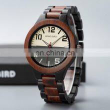 BOBO BIRD Handmade Wristwatch Wooden Watches Men Luxury Business With Maple Wood Band Dropshipping thumbnail-2
