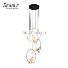 New Product Decoration Aluminum Black Gold Indoor Living Room Bedroom Modern LED Chandelier Light thumbnail-3