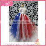 Gauze Five-pointed Star Decoration Fluffy Voile Girl's Dress Children Frocks Designs thumbnail-6