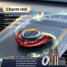 2022 Luxury Solar Power Rotate Aroma Car Perfume Diffuser Scent Air Freshener Aromatherapy Hidden Temporary Phone Number Interior Accessories thumbnail-5