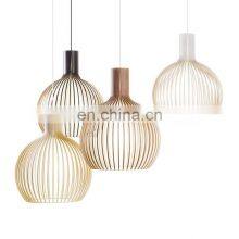 Top Quality Birdcage Natural Basswood Handmade Bamboo Rattan Chandeliers for Living Room Restaurant Pendant Light thumbnail-4