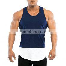 Custom High Quality Fashion Fitness Black Gym Tank Top Men With Private Label thumbnail-5