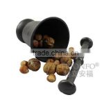 TRIONFO cast iron mortar and pestle seasoning