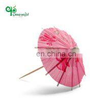 Colorful Paper Umbrellas Cocktail Umbrella Drink Picks Octagonal Star-Shaped Paper Parasol Wooden Toothpicks