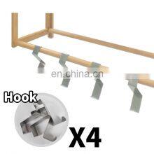 Multi-functional Bamboo Bathroom Shelf 3 Tier Wall Mount Storage Rack For Living Room Kitchen Toilet Use thumbnail-5