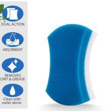 Microfibre Reused Melamine Cleaning Sponge Kitchen Scrubber Of White Color thumbnail-5