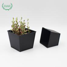 CUUC Galvanized Flower Pot Bucket Square Succulent Planter Small Plant Pots for Indoor Plants thumbnail-2