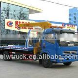 Dongfeng DLK 4400mm flatbed wrecker towing truck