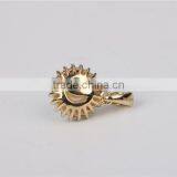 2016 Fresh Water Pearl Pendant Designs 10k Gold With Real Diamond Nacklace thumbnail-3