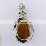 Honey Without Flowers !! Tiger's Eye 925 Sterling Silver Pendant, Handmade Silvber Jewelry, Silvber Jewelry thumbnail-6