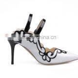 Catwalk 2016 Comfortable Heels Women Leather High Heel Sandal Slippers thumbnail-2