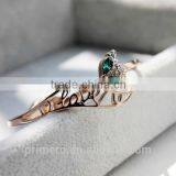 Genuine Austrian Crystals Gold Plated Fox Bangle Bracelet Jewelry thumbnail-4