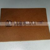 leather patch for garment, debossed printed/genuine leather label