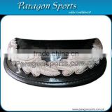 Silver Wire Embroidered Single Row Peak Visor For Military Peak Cap