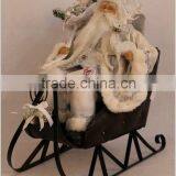 XM-A6028 18 Inch Christmas Decoration Outdoor Santa in Sleigh