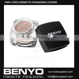 High quality loose powder jar with rotating sifter with black