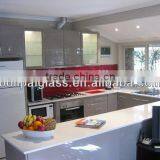 Decorative White Color Plaint Splashback Glass thumbnail-2