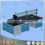 TOP Quality!!! C-frame Steel and Wool Epoxy Resin Worktop Laboratory Island Bench