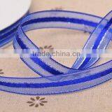 Fashion Organza Ribbon With Siver Yarn ,decorative Ribbon thumbnail-2