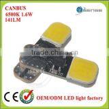 White Car Side Wedge Tail LED Light Lamp Bulbs Led T10 DC9V-30V 2W