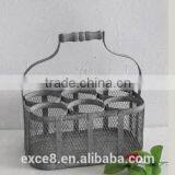 Antique Mesh Decotative Metal Wine Bottle Holder