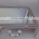 Big Size Tin Box: 400x296x120mm With Lock and Handle PVC Window