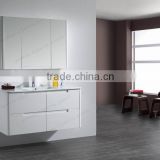 MDF bathroom vanity with four draws with mirror cabinet