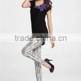 Seamless New Arrival Anti-Foul Ventilated Casual Opaque Floral Design Fashion Dress Women Pantyhose thumbnail-2