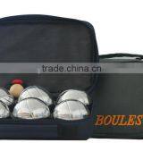 6 pcs nylon bags boules set wooden box boules set aluminium box boules set