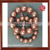 Unisex Buddhist Wood Bracelet, Wood Charm Bracelet, Wood Beads Charm 15mm and 20mm thumbnail-3