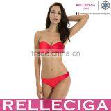 2016 Bandeau Bikini Swimwear With Removable Halter Straps thumbnail-1