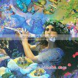 JRLP006 Computer Print 3D High Quality Pvc Synthetic &artifical Leather for Bag Wallpaper Guangzhou China Factory Dirtect Sell