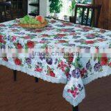 Embossing Lace-border Tablecloth, Clear Printed Tablecloths