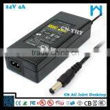 Power Supply 24v 4A 96w ac dc Adapter/power Adapter UL/CUL GS CE SAA FCC Approved (2 Years Warranty)