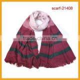 2015 New Design Ombre Plaid Stripe Scarf thumbnail-2