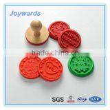 Silicone Stamp Cake Tool With Wooden Handle thumbnail-1