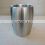 Stainless Steel Double Wall Ice Bucket With Matt Effect