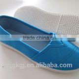 Blue cheap high quality promotional women convas shoes