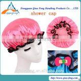 New Design Household Satin Eva Double Layer Shower Cap