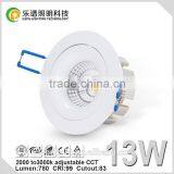 New Design13W 15W Sharp COB Downlight Ra99 CCT Adjustable LED Downlight Price thumbnail-2