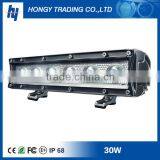 5W Single Row 30w Led Light Bar Cre e Best Quality Spot Flood Driving Light Bars